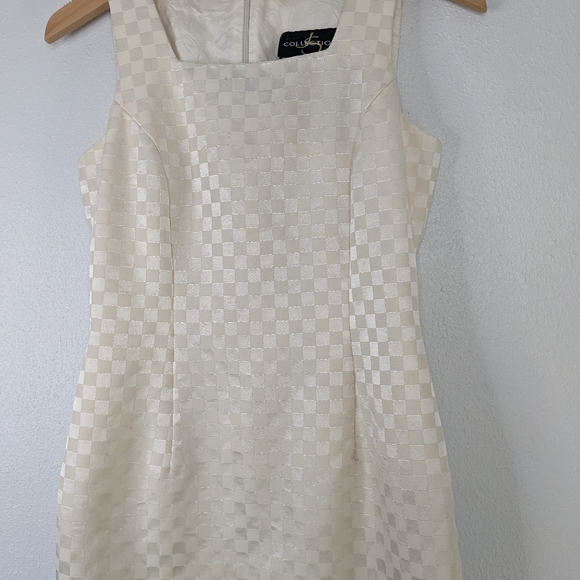 JS Collections Cream Cocktail Dress - Picture 3 of 8
